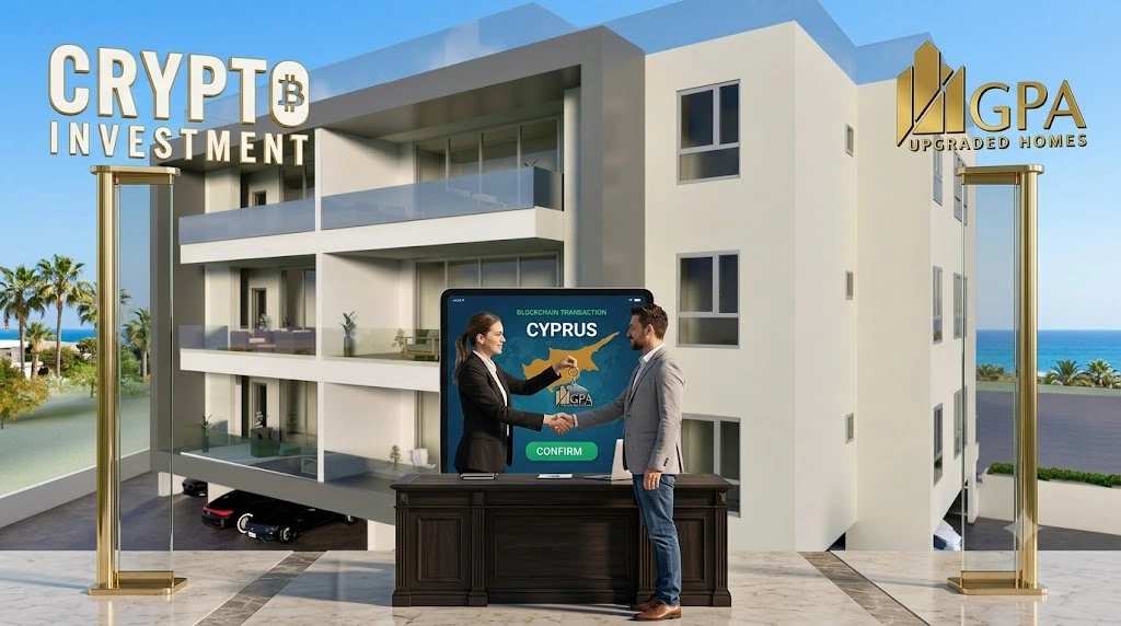 Real estate investment with crypto in Cyprus.