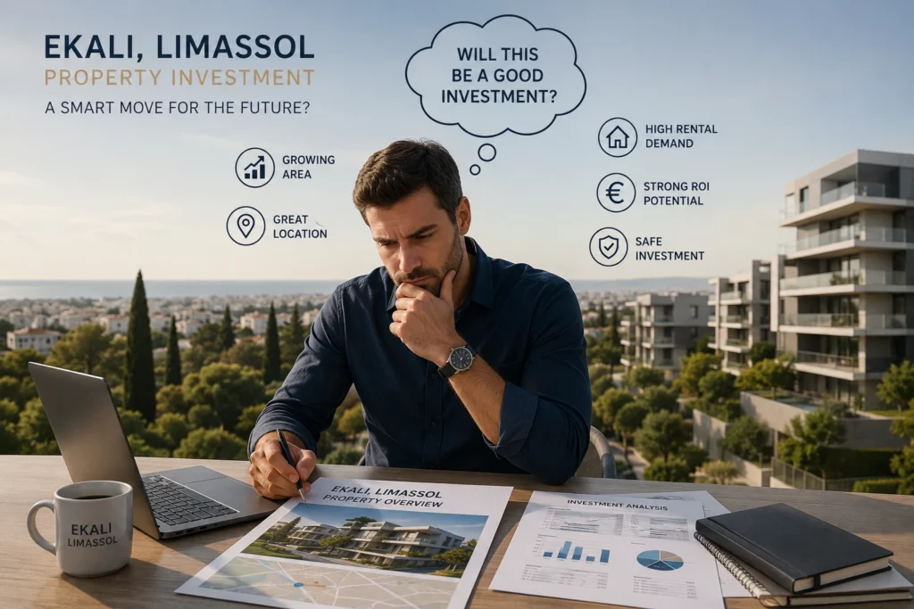 Ekali Limassol Property- a man investigate if this investment will be good.
